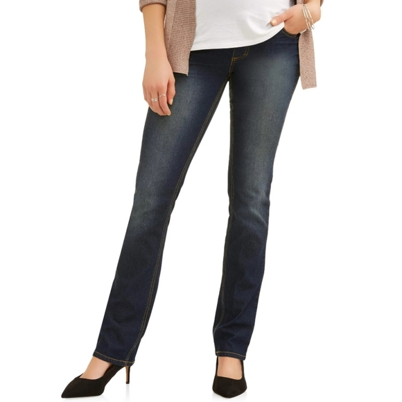 Maternity Full Panel Straight Leg Jeans - Picture 5 of 13